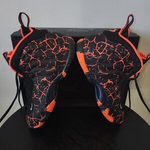 Size 7 Y (GS) Little Pro Posite Black/Orange Magma Lava